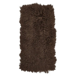 Plaid af tibetansk lammeskind, Premium, 60x120, Taupe