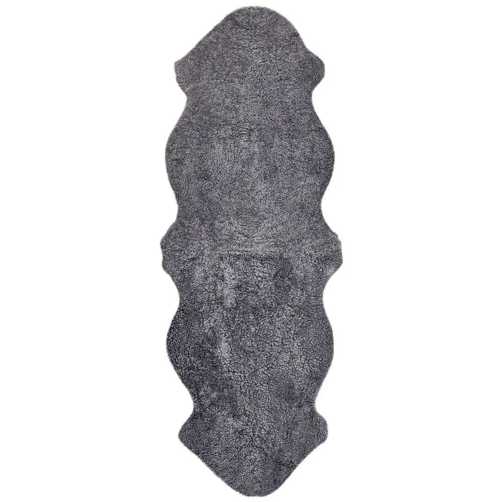 Premium kort krøllet Lammeskind fra NZ 180 - Light Grey snowtop