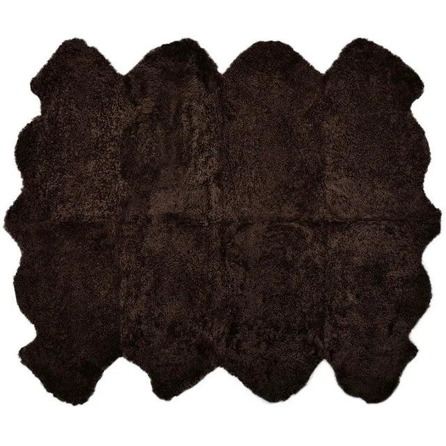 Premium kort krøllet Lammeskind fra NZ 180x110 - Cappuccino