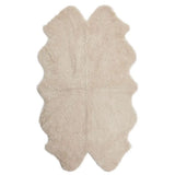 Premium kort krøllet Lammeskind fra NZ 180x110 - Pearl
