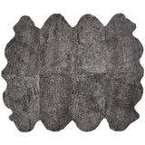 Premium kort krøllet Lammeskind fra NZ 180x214 - Graphite
