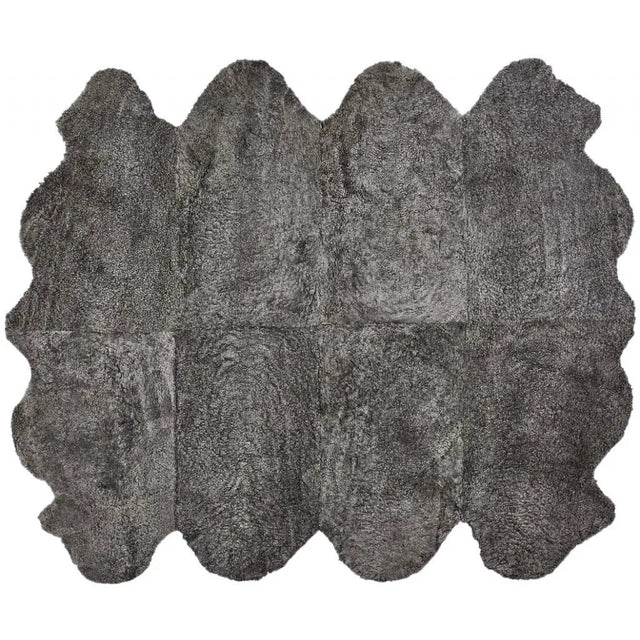 Premium kort krøllet Lammeskind fra NZ 180x214 - Graphite