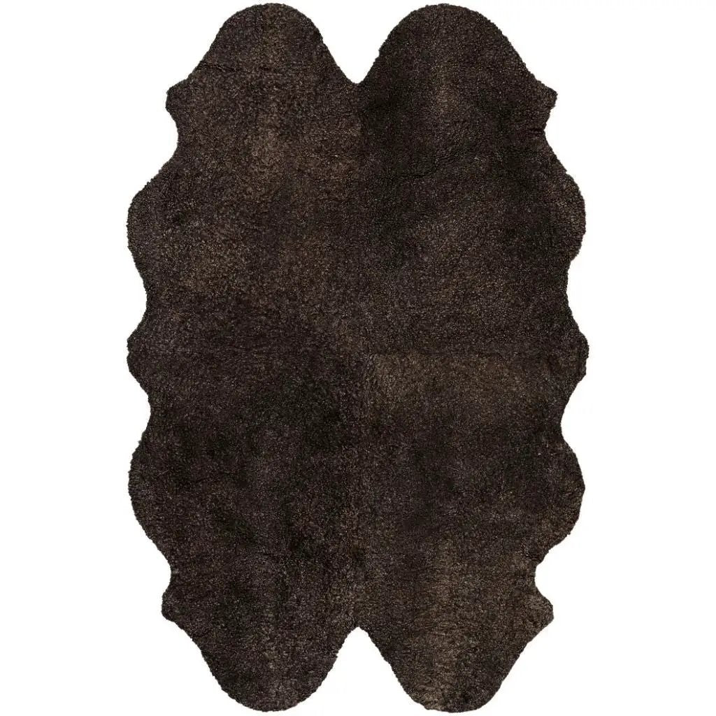 Premium kort krøllet Lammeskind fra NZ 180x60 - Cappuccino