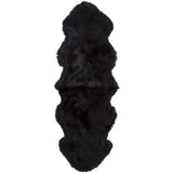 Premium langhåret Lammeskind fra NZ 180 - Black