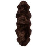 Premium langhåret Lammeskind fra NZ 180 - Chocolate