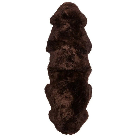 Premium langhåret Lammeskind fra NZ 180 - Chocolate