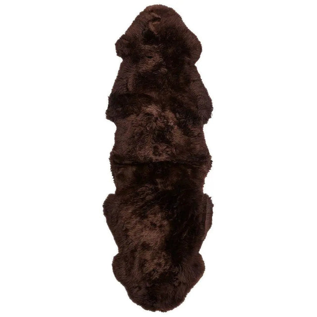 Premium langhåret Lammeskind fra NZ 180 - Chocolate