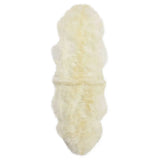 Premium langhåret Lammeskind fra NZ 180 - Ivory