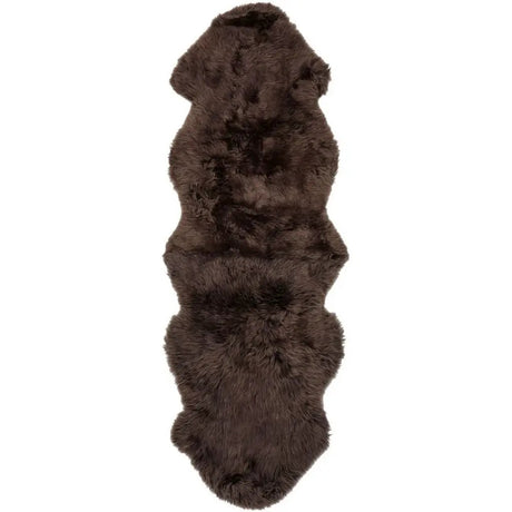 Premium langhåret Lammeskind fra NZ 180 - Walnut