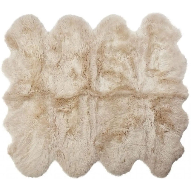 Premium langhåret Lammeskind fra NZ 180x214 - Linen