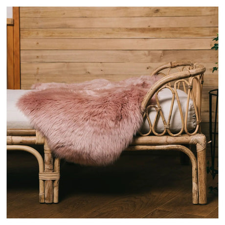 Premium langhåret Lammeskind fra NZ 90 - Rosa