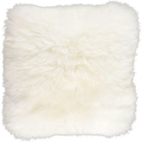 Pude, Langhåret NZ Lammeskind, 35x35, Ivory