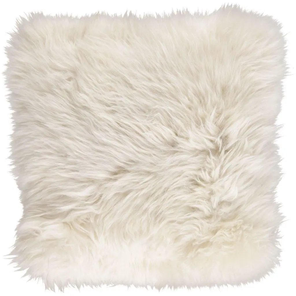 Pude, Langhåret NZ Lammeskind, 35x35, Linen
