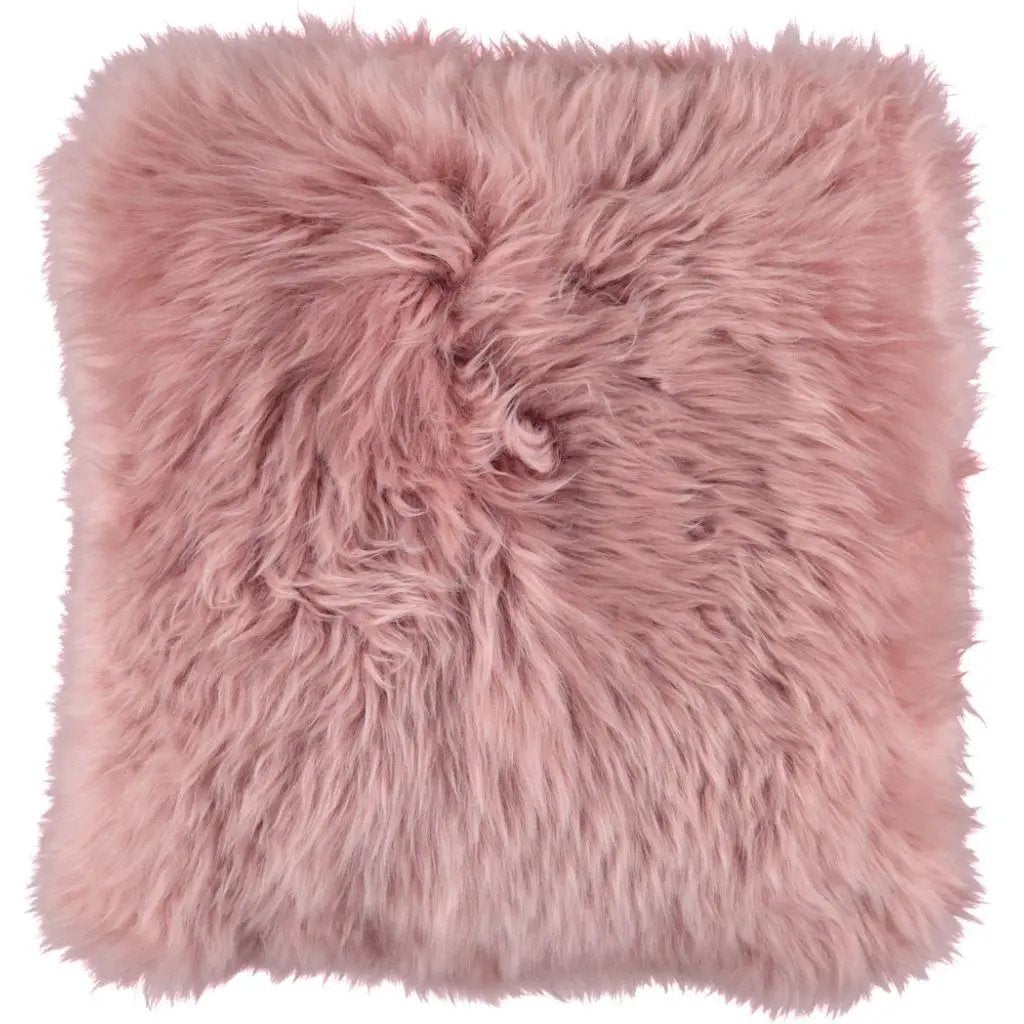 Pude, Langhåret NZ Lammeskind, 35x35, Rosa