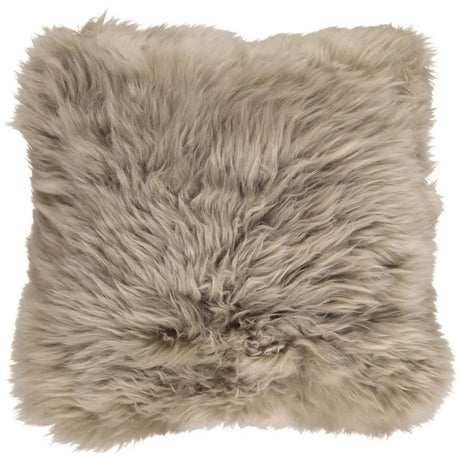 Pude, Langhåret NZ Lammeskind, 35x35, Taupe