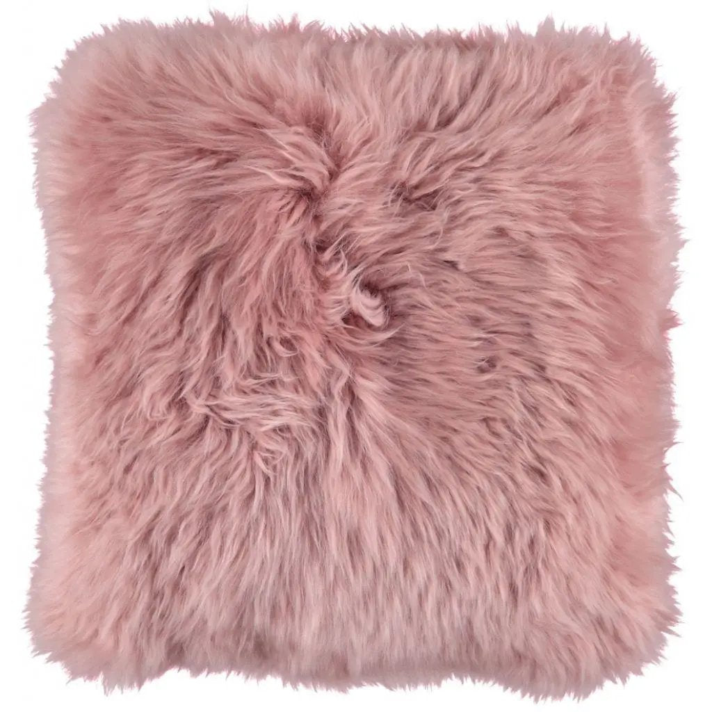Pude, Langhåret NZ Lammeskind, 50x50, Rosa