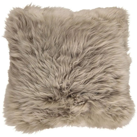 Pude, Langhåret NZ Lammeskind, 50x50, Taupe