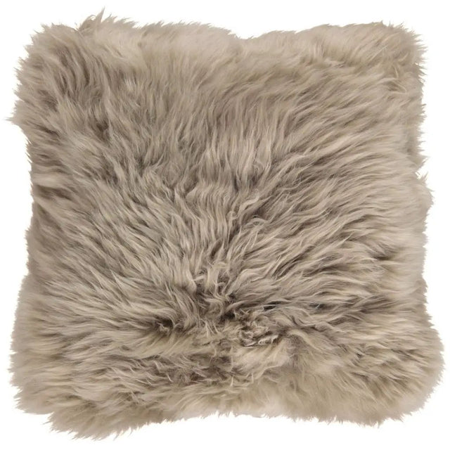 Pude, Langhåret NZ Lammeskind, 50x50, Taupe
