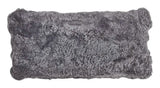 Pude af NZ krøllet lammeskind - Lys Grå, 30x60