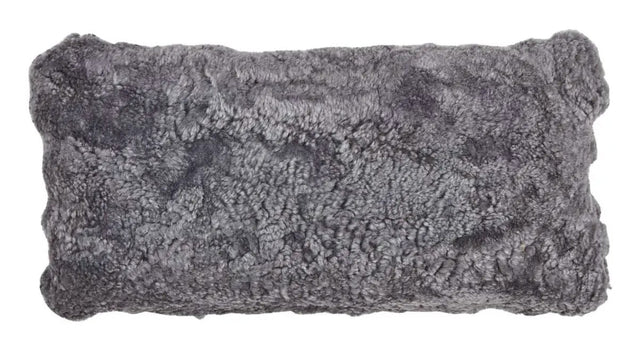 Pude af NZ krøllet lammeskind - Lys Grå, 30x60