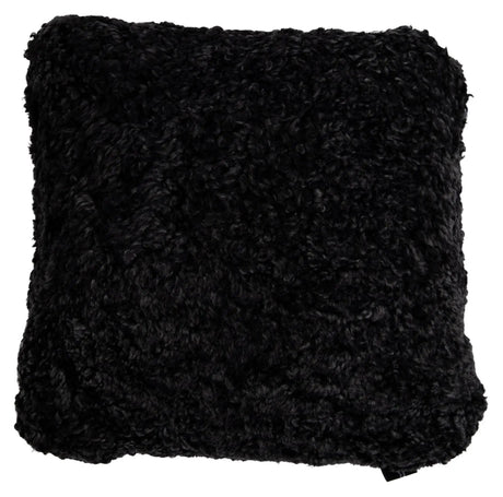 Pude af Premium NZ krøllet lammeskind - Antracite, 40x40