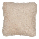 Pude af Premium NZ krøllet lammeskind - Pearl, 40x40