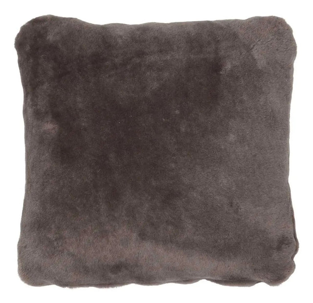 Pude af Premium NZ lammeskind - Mørk Grå, 40x40