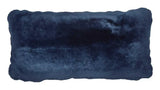 Pude af Premium NZ lammeskind - Navy Blue, 28x56