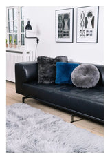 Pude af Premium NZ lammeskind - Navy Blue, 40x40