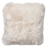Pude af Premium NZ langhåret lammeskind - Linen, 50x50