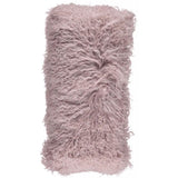 Pude af tibetansk lammeskind, 28x56, Dove