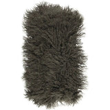 Pude af tibetansk lammeskind, 28x56, Hedge Green