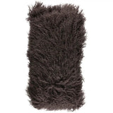Pude af tibetansk lammeskind, 28x56, Taupe