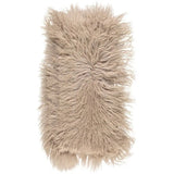 Pude af tibetansk lammeskind, 28x56, Warm Sand