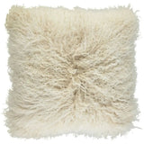 Pude af tibetansk lammeskind, 40x40, Arctic Sunrise