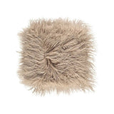 Pude af tibetansk lammeskind, 40x40, Warm Sand