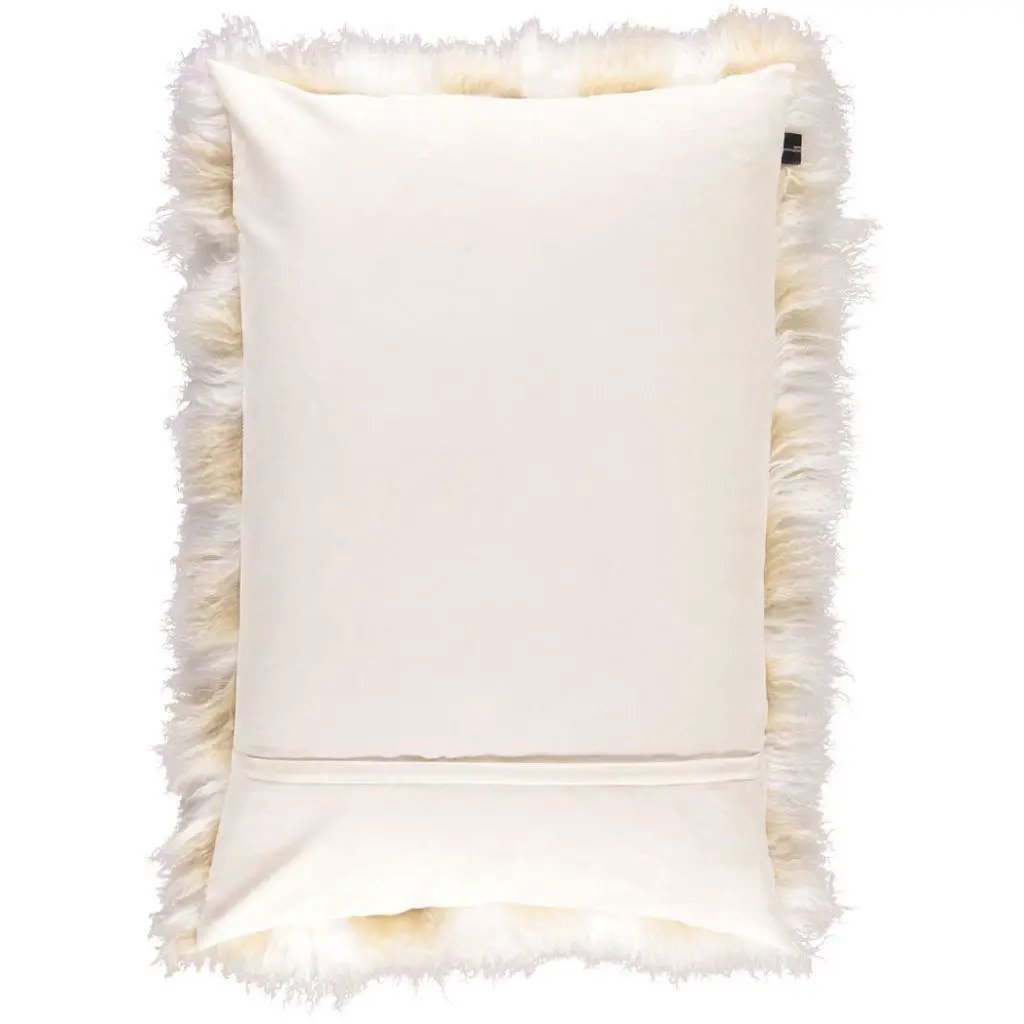 Pude, tibetansk lammeskind, 60x90, Arctic Sunrise/Ivory