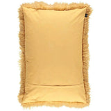 Pude, tibetansk lammeskind, 60x90, Imperial Yellow