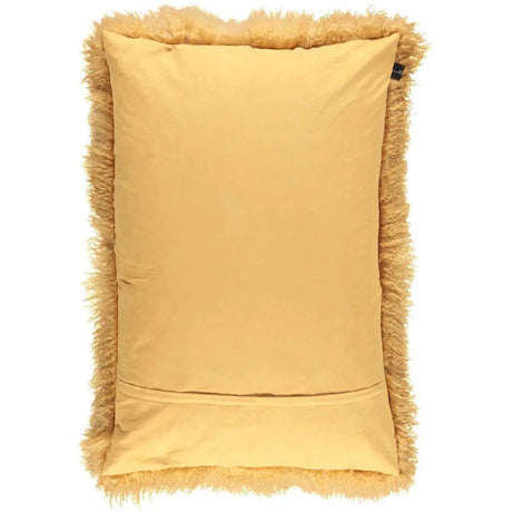 Pude, tibetansk lammeskind, 60x90, Imperial Yellow