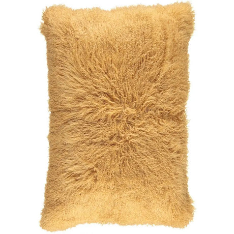 Pude, tibetansk lammeskind, 60x90, Imperial Yellow