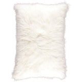 Pude, tibetansk lammeskind, 60x90, Ivory
