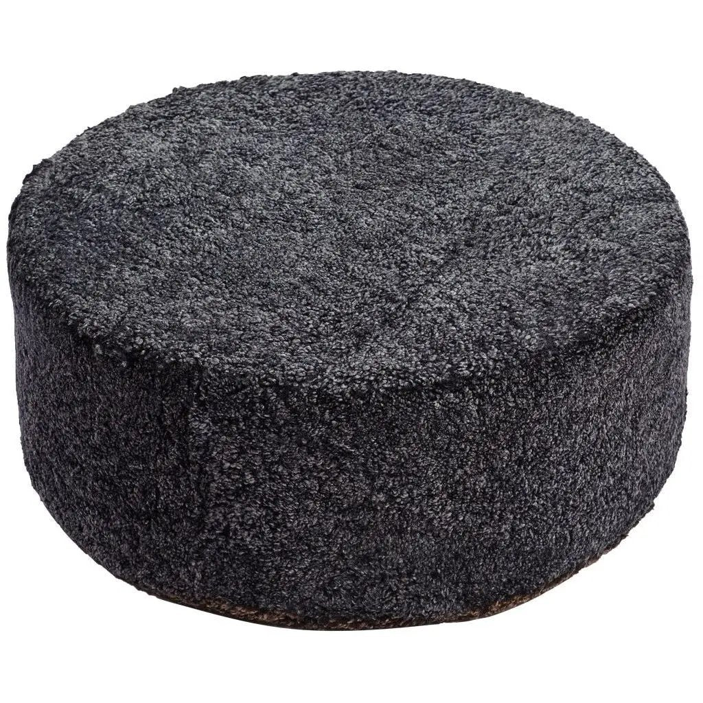 Puf, small, NZ SW premium, Ø72, Antracit/Cappucino