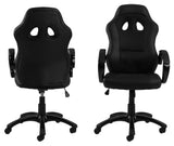 Race Gamerstol m. drejefunktion og gaslift, Sort stof/PU - Unoliving.com
