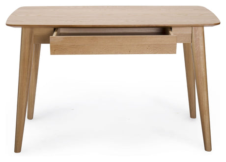 Rho Skrivebord m. Skuffe - Egefinér, B120