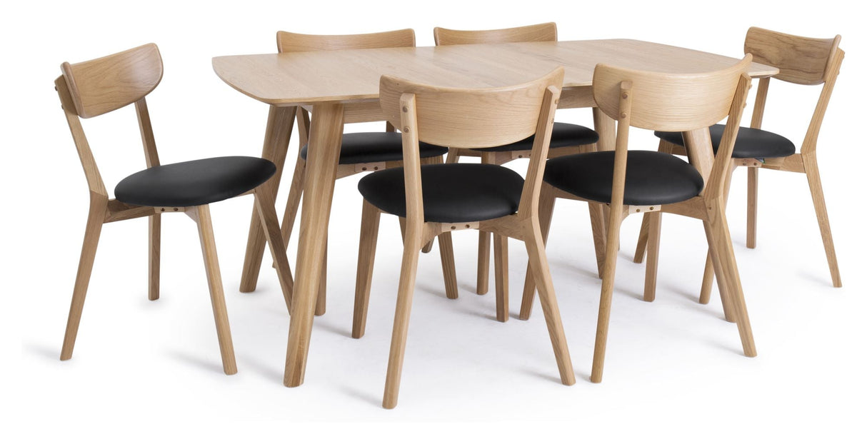 Rho Spisebord - Egefinér, 90x150/195