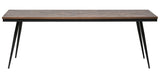 Rhombic Spisebord - Teak/Metal, 220x90 - Unoliving.com
