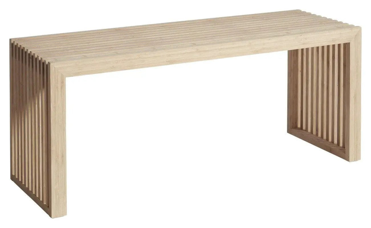 Rib Bænk Bambus, B:104cm - UNOLIVING – Botrendy