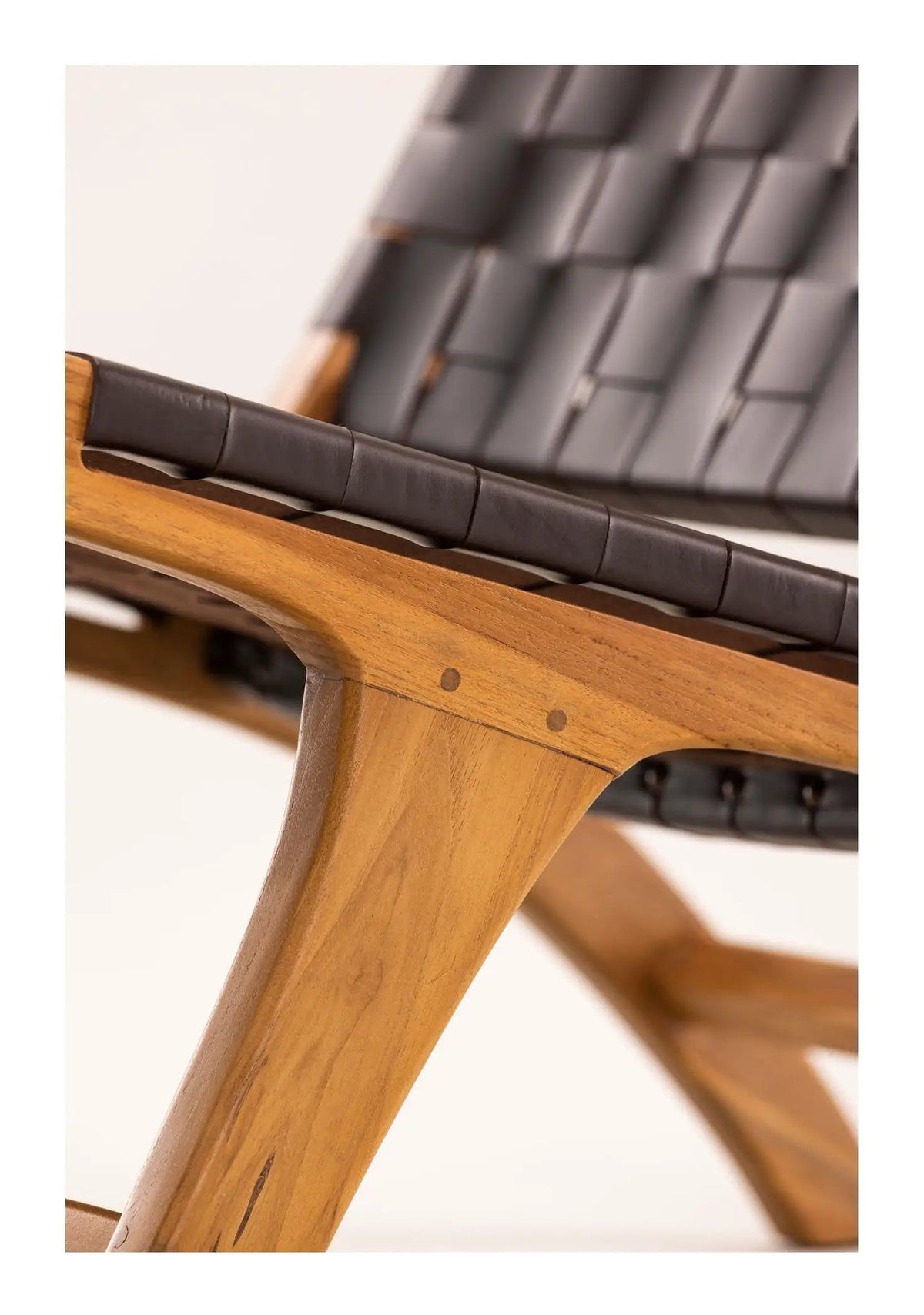 Rike Loungestol, Teak, Brown