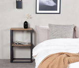 Rise Sengebord - Vintagebrun recycled Papirtop