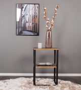 Rise Sengebord - Vintagebrun recycled Papirtop